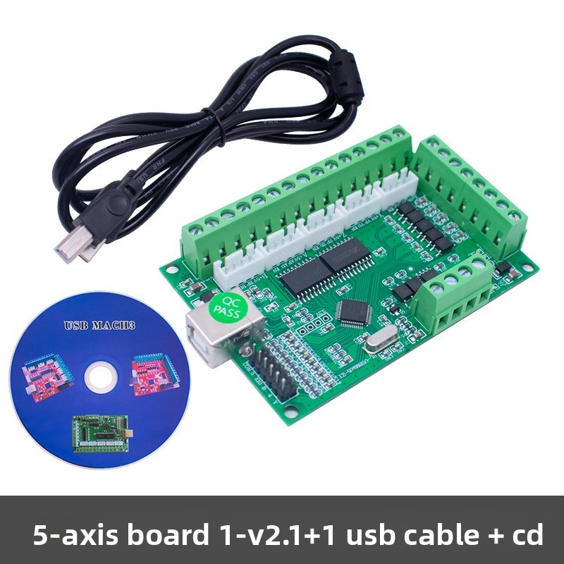 1 ชิ้น บอร์ดขับมอเตอร์ CNC USB - 5 Axis Cnc Breakout Board Interface Mach3 บทวิจารณ์และราคา